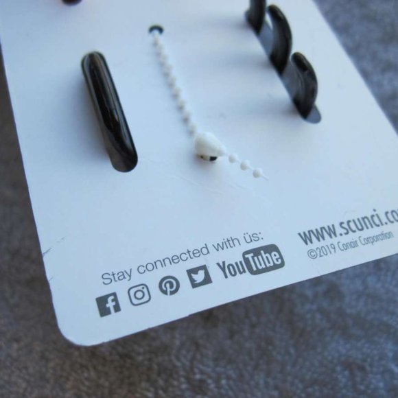 2 Scunci No Slip Grip All Day Hold Jaw Hair Clips Brown Black Plastic Claw Stay - Picture 6 of 6